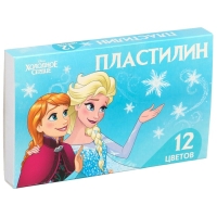 Пластилин 12 цветов 180 г «Эльза и Анна», Холодное сердце