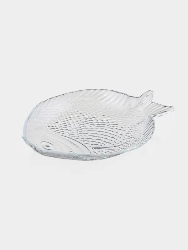 Блюдо Paşabah&ccedil;e Marine, 19.8&times;15.8 см, стекло, прозрачное