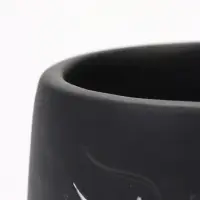 Горшок для цветов &laquo;Мистер Твикс&raquo; керамический, 1 л, 12&times;12&times;12 см, чёрный