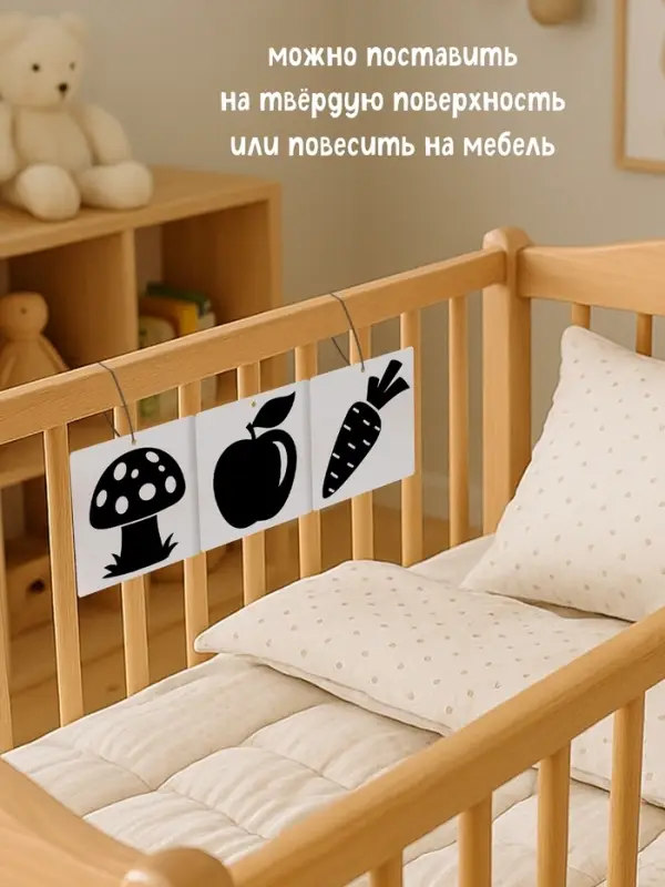 Книжки - гармошки картонные детские &laquo;Смотри, малыш!&raquo;, набор 6 шт.