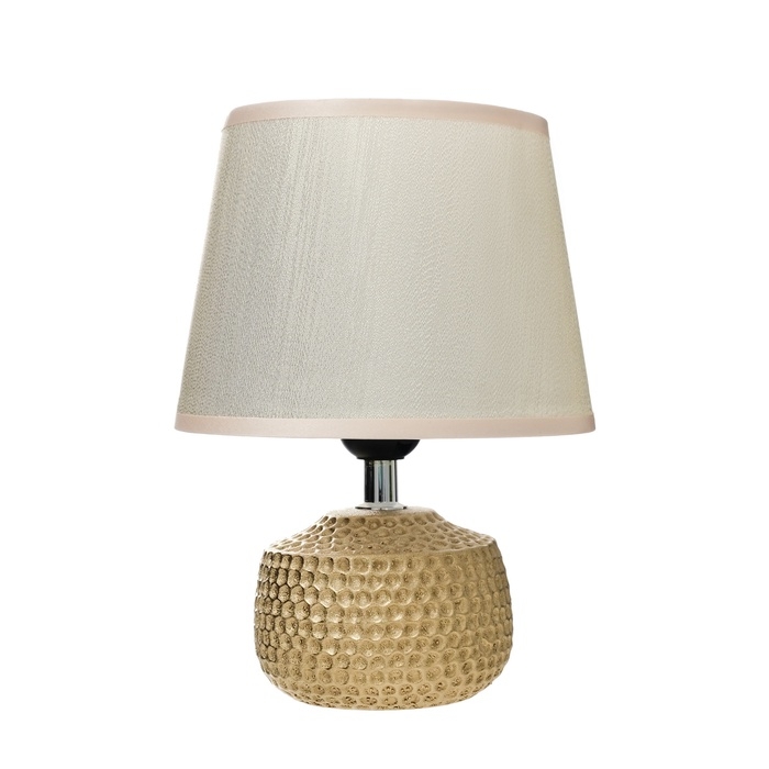 Настольная лампа с абажуром RISALUX «Капли дождя», 1×40 Вт, Е27, золото, 17.5×17.5×23.5 см Настольная лампа с абажуром RISALUX «Капли дождя», 1×40 Вт, Е27, золото, 17.5×17.5×23.5 см