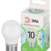 Лампа светодиодная LED 10 Вт 1000Лм 4000К шар нейтральный E27 220-240В LED P45-10W-840-E27 Green Line