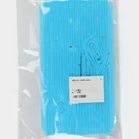 Печать для теста &laquo;Кора&raquo;, пластик, 15.5&times;7.5 см, голубая