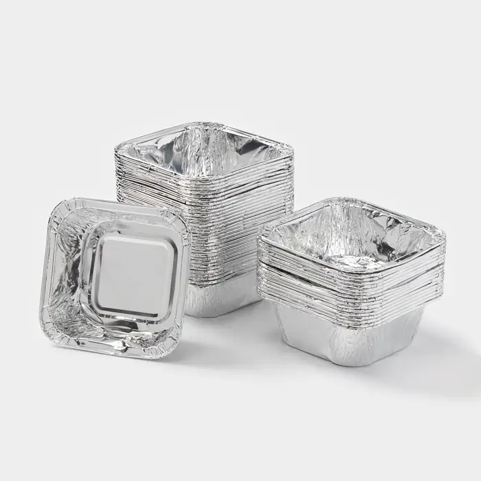 Набор форм для выпечки из фольги Доляна, 90 мл, 7.5&times;3 см, 50 шт.