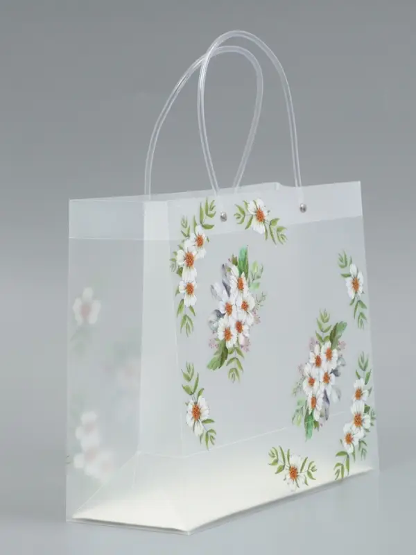 Пакет подарочный прозрачный , "Самой лучшей" 30 х 26 х 12