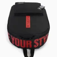 Рюкзак молодёжный на молнии, с карманами, размер 27&times;10&times;37.5 см, чёрный