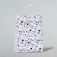 Пакет подарочный «Счастье на двоих», 24×10.5×32 см, 1 шт.