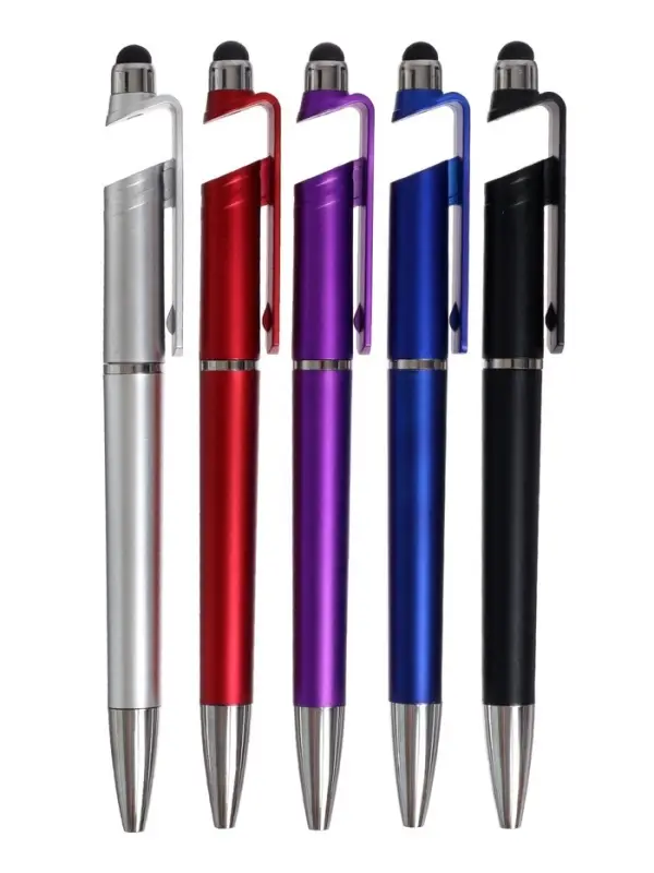 Ручка-прикол Calligrata &laquo;Подставка под сотовый&raquo;, со стилусом, синий стержень, шариковая, МИКС