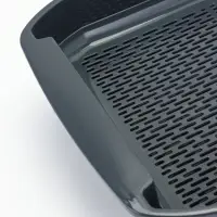 Туалет для кошек &laquo;Марсель&raquo;, 50&times;34.5&times;12 см, глубокий, с сеткой, полипропилен, серый