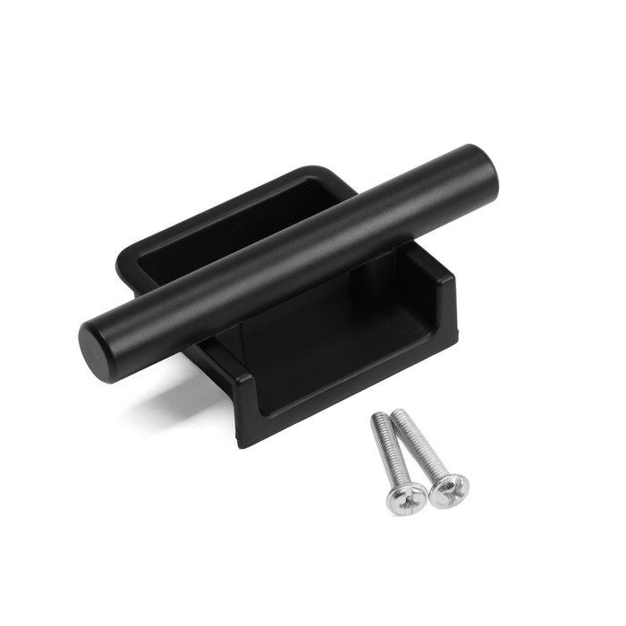 Ручка врезная,  Ручка врезная, "Hidden", мо 32 мм, цвет черный