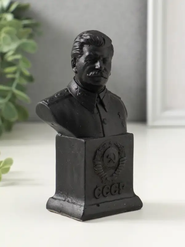Бюст &laquo;Сталина И. В&raquo;, фигурка гипс, 12&times;6.5&times;4.5 см, графит