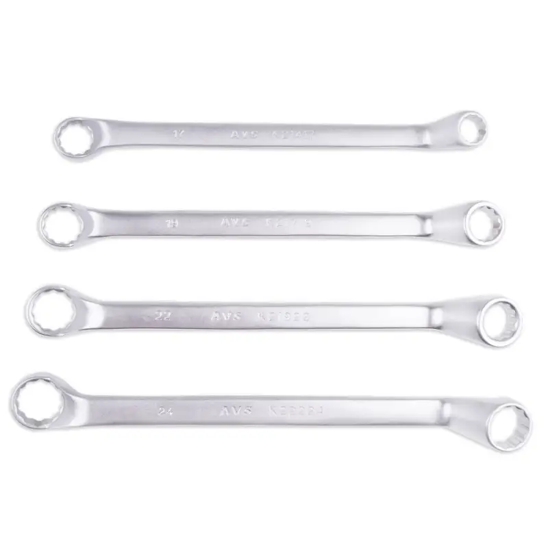 Набор ключей гаечных накидных изогнутых в сумке (6-24 мм) (9 предметов) AVS K2N9M
