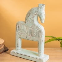 Сувенир «Конь», 25×8.5×37 см, дерево, мятный