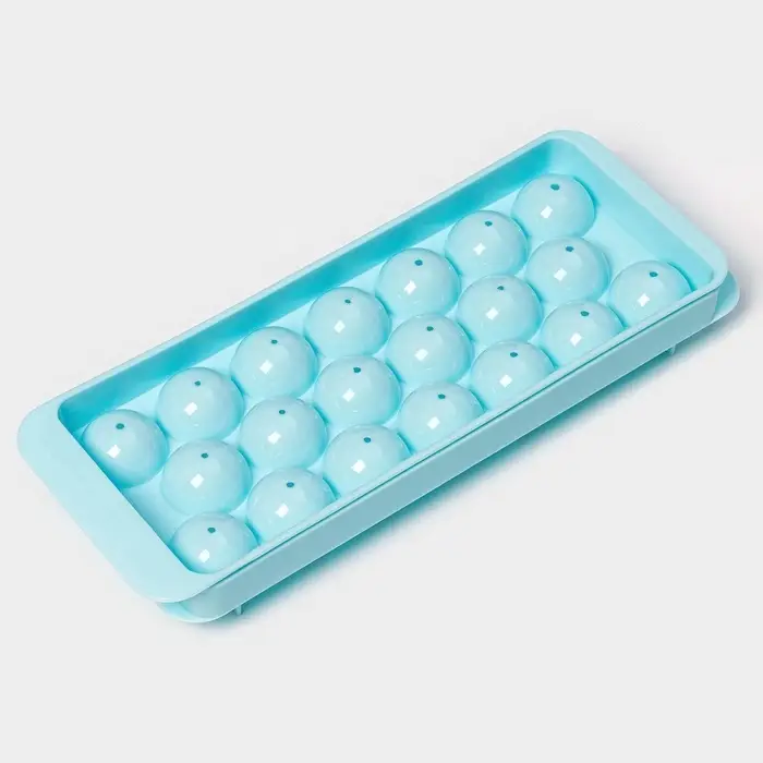 Форма для льда &laquo;Шар&raquo;, 20 ячеек, пластик, голубая