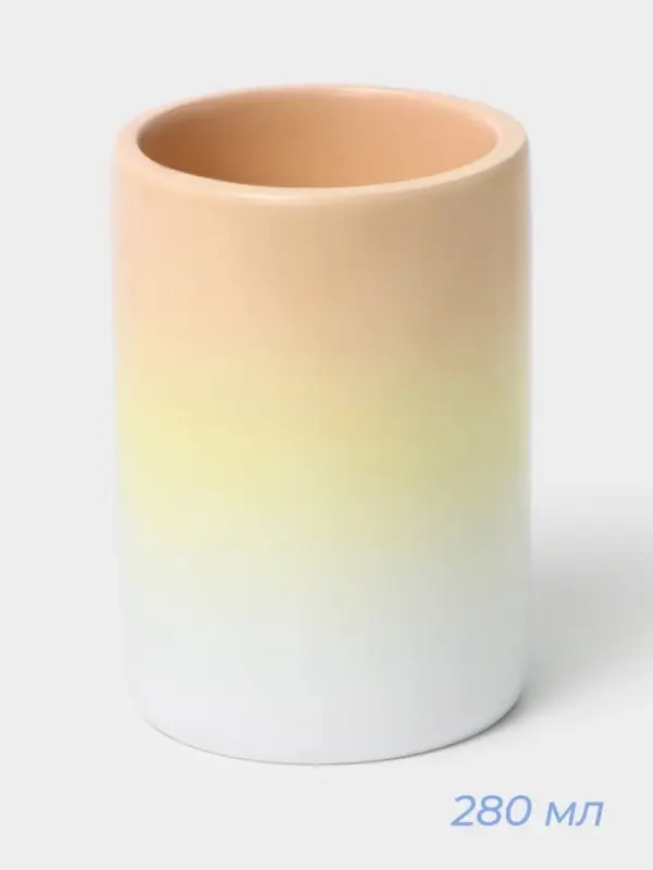 Аксессуары для ванной SAVANNA, 2 предмета, дозатор для мыла 290 мл, стакан 280 мл