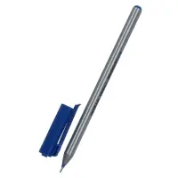 Ручка шариковая Pensan. Triball, синий стержень, игольчатый узел 1 мм, на масляной основе, треугольный корпус