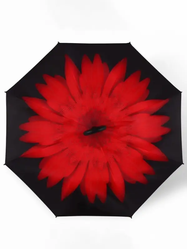 Зонт - наоборот &laquo;Цветы&raquo;, механический, 8 спиц, R=53/60 см, d=106 см, МИКС