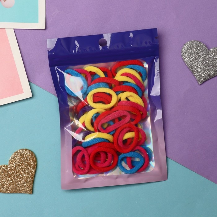 Резинка для волос Резинка для волос "Спорт" (набор 50 штук) 2,5 см, микс