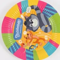 Посуда одноразовая бумажная на 10 персон «Простоквашино»: стаканы, тарелки, скатерть, Союзмультфильм Посуда одноразовая бумажная на 10 персон «Простоквашино»: стаканы, тарелки, скатерть, Союзмультфильм