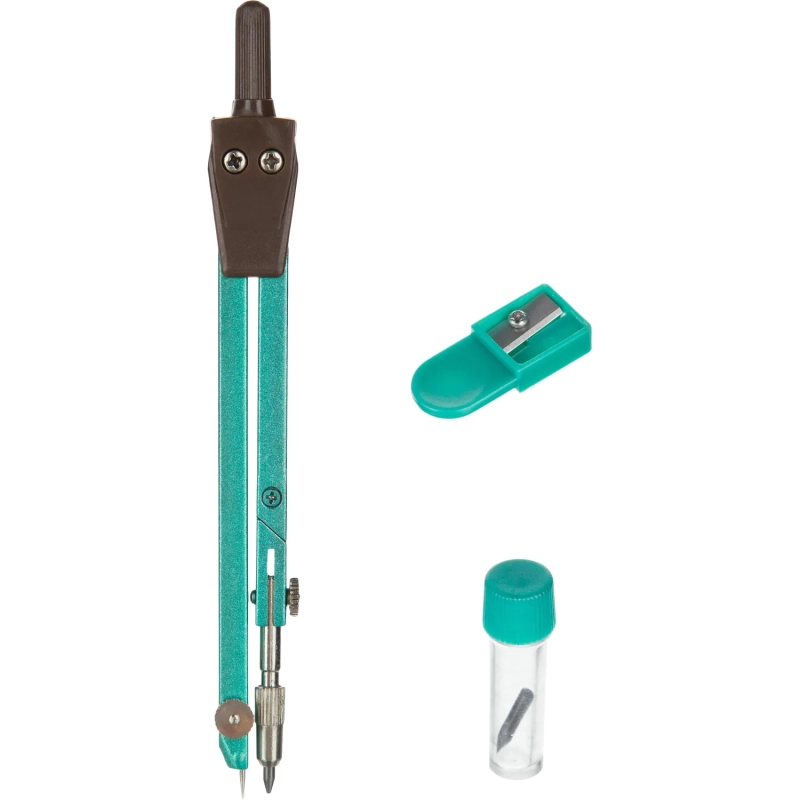 Готовальня Attache BF-A6 3пр/наб,циркуль 129мм,мятный,пласт.пенал,европодв