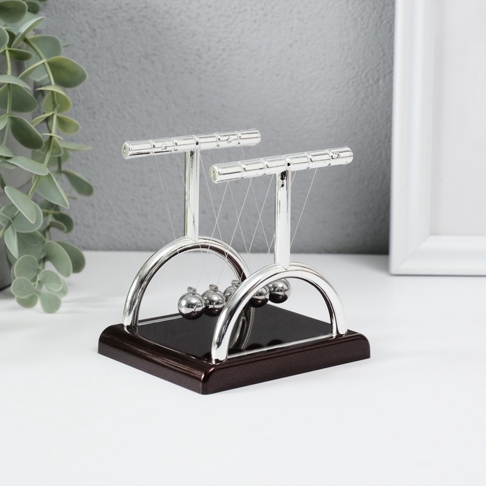 Маятник Маятник "Шары техно" квадрат столбик 9 x 9 x 7,5 см