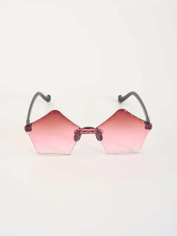 Карнавальные очки "Пятиугольник" градиент, цвета МИКС