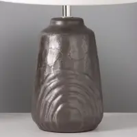 Лампа настольная RISALUX &laquo;Клаудия&raquo;, 15 Вт, Е14, бело-коричневая, 23&times;23&times;34 см