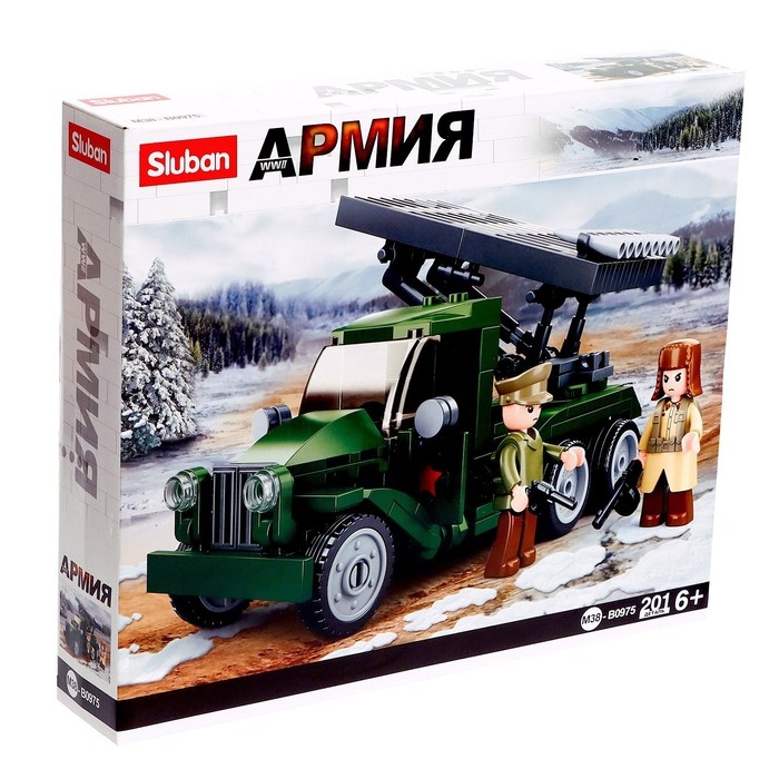 Конструктор Армия ВОВ «Боевая машина БМ-13 Катюша», 201 деталь Конструктор Армия ВОВ «Боевая машина БМ-13 Катюша», 201 деталь