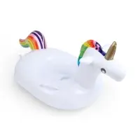 Круг для плавания &laquo;Единорог&raquo;, надувной, d=65 см, от 3 лет, с ручками, с сиденьем, белый