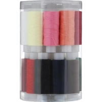 Набор ниток швейных армированных Радуга 40 ЛШ 150м х 24шт, в тубе