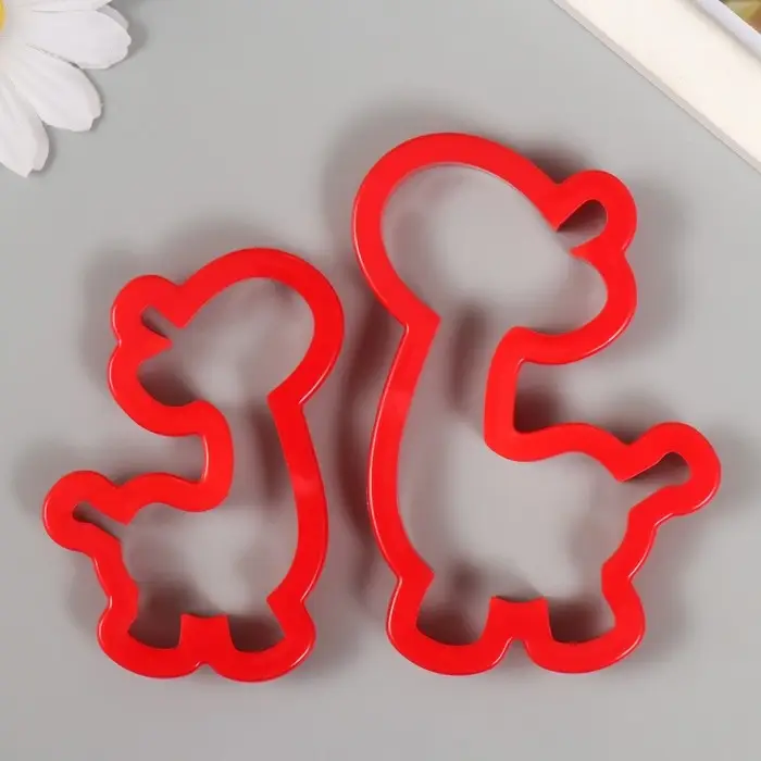 Каттеры для полимерной глины Каттеры для полимерной глины "Жирафики" набор 2 шт 7,5х4,9 см 9,5х6,3 см