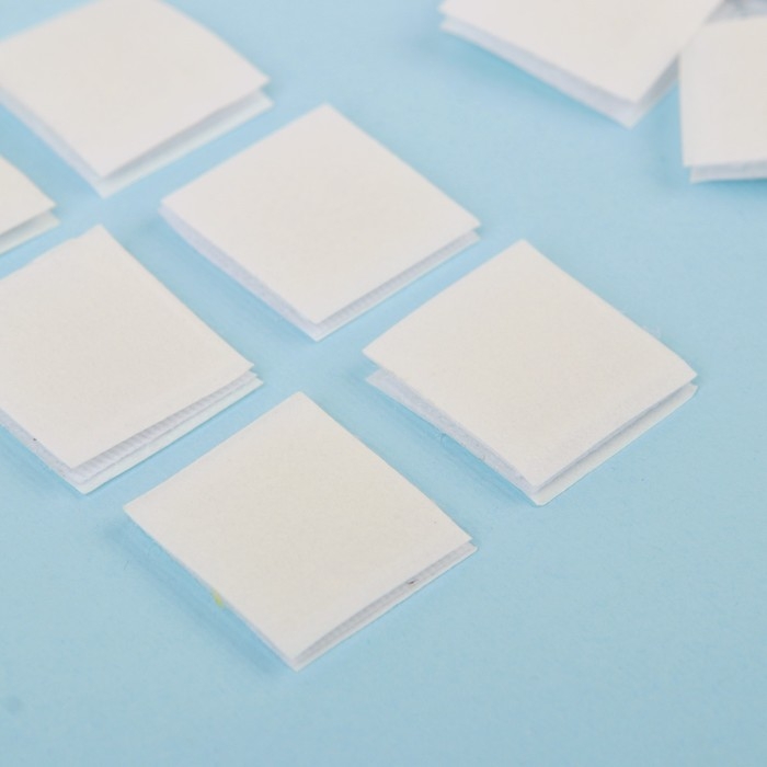 Липучка на клеевой основе «Квадрат», набор 30 шт., размер 1 шт: 2 × 2 см Липучка на клеевой основе «Квадрат», набор 30 шт., размер 1 шт: 2 × 2 см