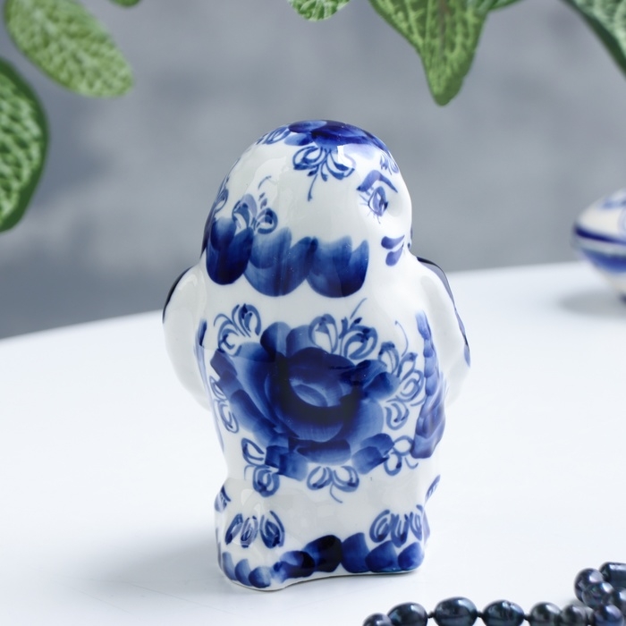 Сувенир Сова, гжель,13х9 см Сувенир Сова, гжель,13х9 см