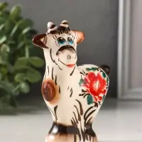 Фигурка фарфор &laquo;Козёл Кузя&raquo;, 11.5 см, гжель цветная, МИКС