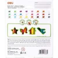 Карандаши цветные 24цв 3-гран Deli Enovation, пластик, EC113-24