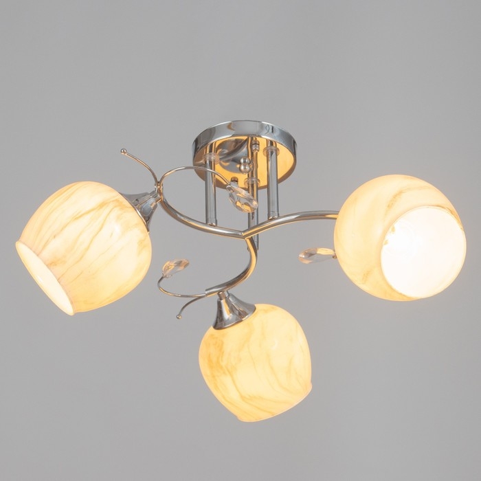 Люстра потолочная Грейс 3хE27 40Вт Хром Люстра потолочная Грейс 3хE27 40Вт Хром