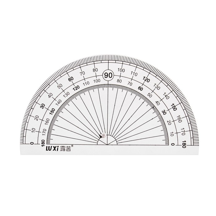 Набор геометрический Набор геометрический "Котик"(линейка, транспортир, 2 угольника) в пенале, МИКС