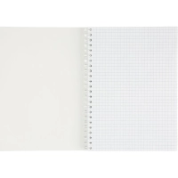 Бизнес-тетрадь А5 96л Attache Metallic Синий клетка, греб, картон, фольга