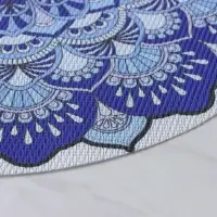 Салфетки сервировочные на стол Доляна &laquo;Силия&raquo;, d=38 см, 4 шт., синие