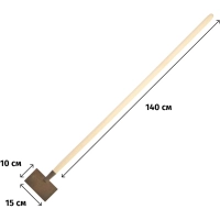 Ледоруб -скребок РусТрейд д.30 L-150x2,5мм с деревянным черенком 1,05кг
