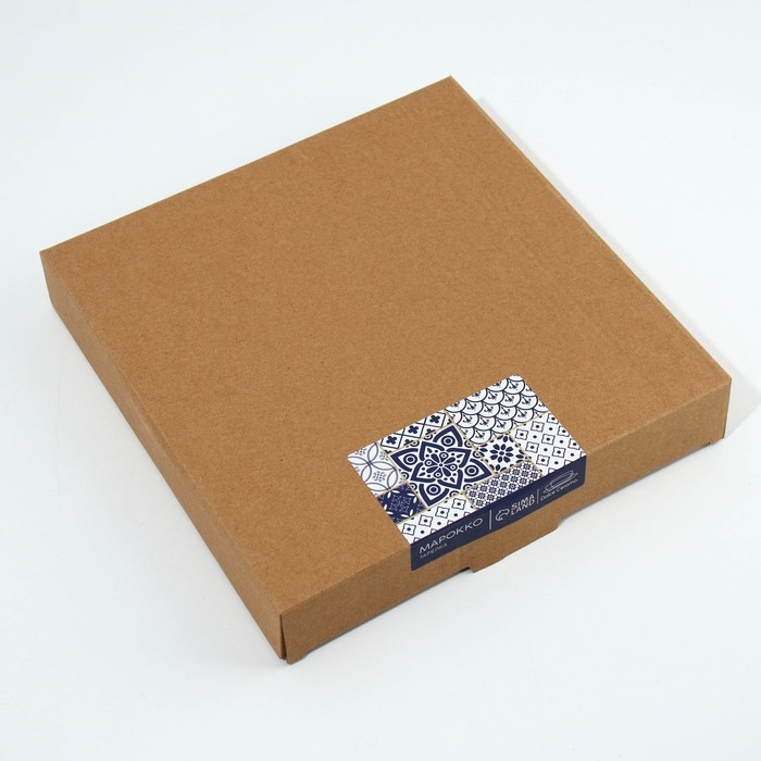 Тарелка керамическая «Марокко», 22.5 см, цвет синий