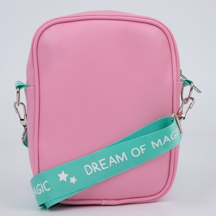 Сумка на ремешке детская для девочки «Голубой зайчик», 15×5×21