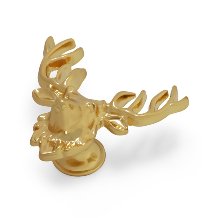 Ручка-кнопка CAPPIO PRO Ручка-кнопка CAPPIO PRO "Олень" 66 x 55 мм, цвет золото