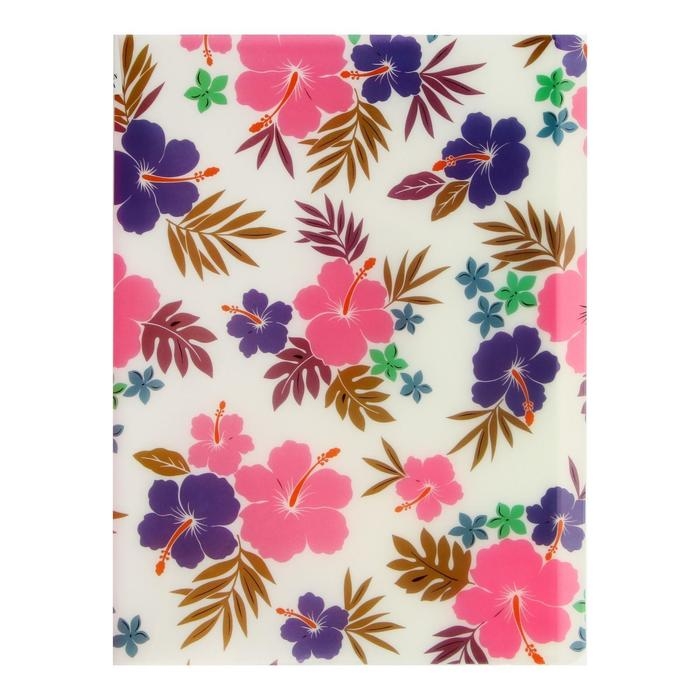 Папка с 30 вкладышами Calligrata Папка с 30 вкладышами Calligrata "Цветы" А4, пластик, 400 мкм, МИКС