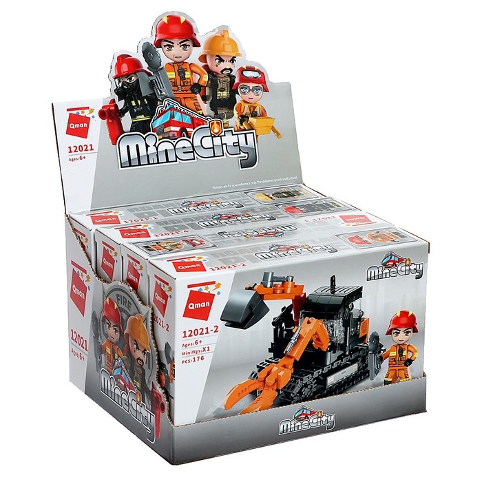 Конструктор «Огнеборцы. Пожарная машина», 4 вида, цвет МИКС Конструктор «Огнеборцы. Пожарная машина», 4 вида, цвет МИКС