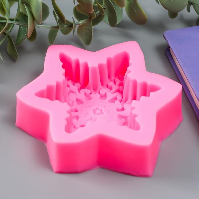 Молд силикон Молд силикон "Снежинка с узорами" 9,5х7,8х2,5 см