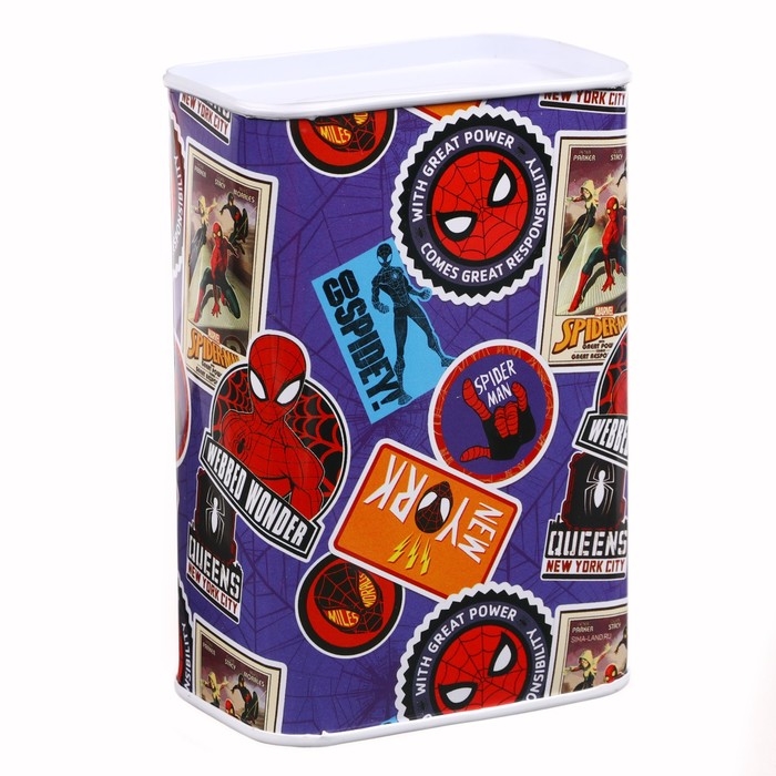 Копилка металлическая, 4,8 см х 7,8 см х 10,8 см Копилка металлическая, 4,8 см х 7,8 см х 10,8 см "Супер-мен", Человек-паук