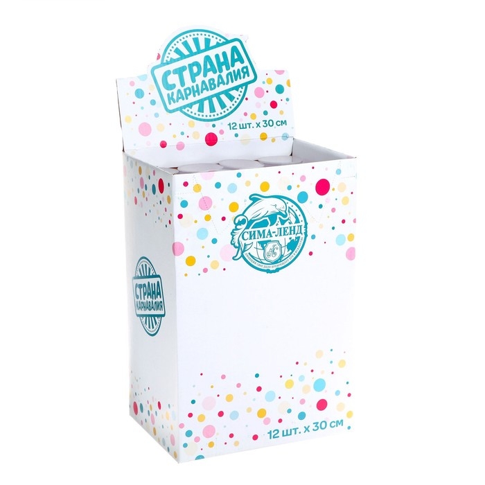 Хлопушка пневматическая &laquo;С днём рождения&raquo; голубая, неон 30см