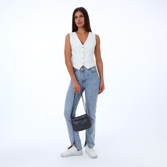 Сумка женская на молнии, цвет серый Сумка женская на молнии, цвет серый