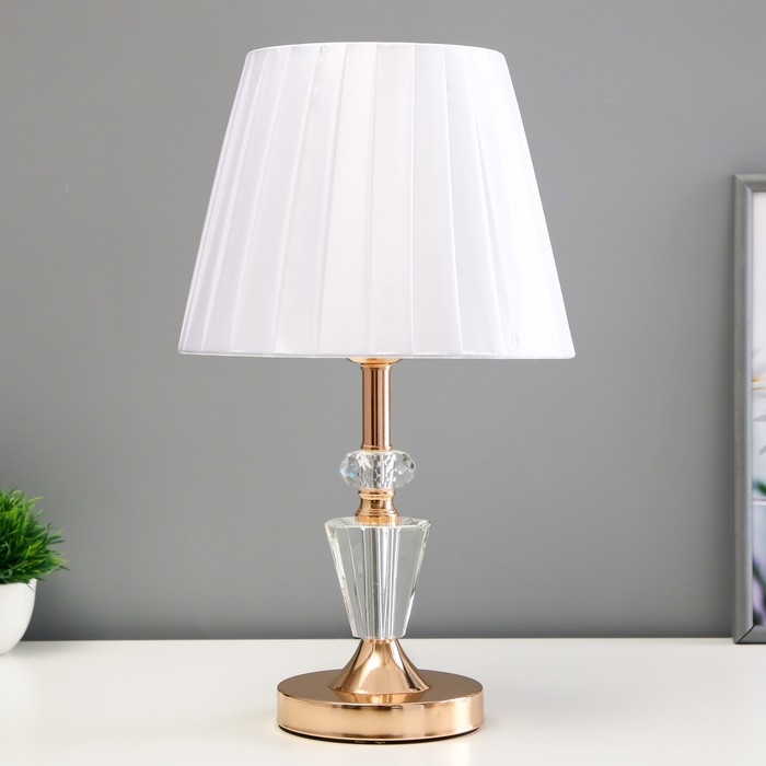 Настольная лампа Настольная лампа "Лесия" Е14 40Вт золото 22х22х40 см